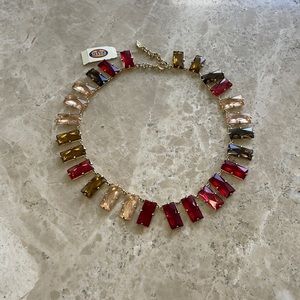 Fossil Multicolored Statement Necklace